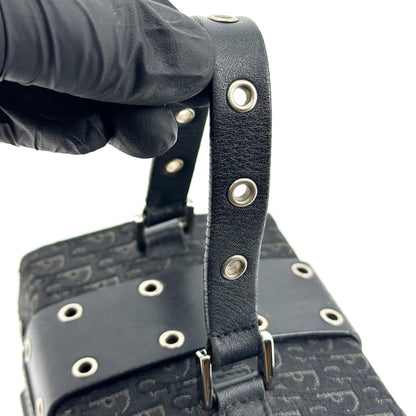 Christian Dior Trotter Canvas, Black, Canvas, Handbag