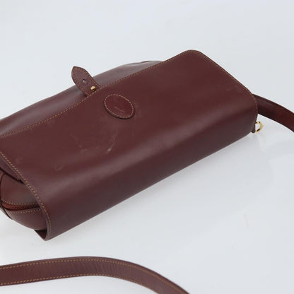 Cartier Must de cartier Leather, Burgundy, Leather, Shoulder Bag