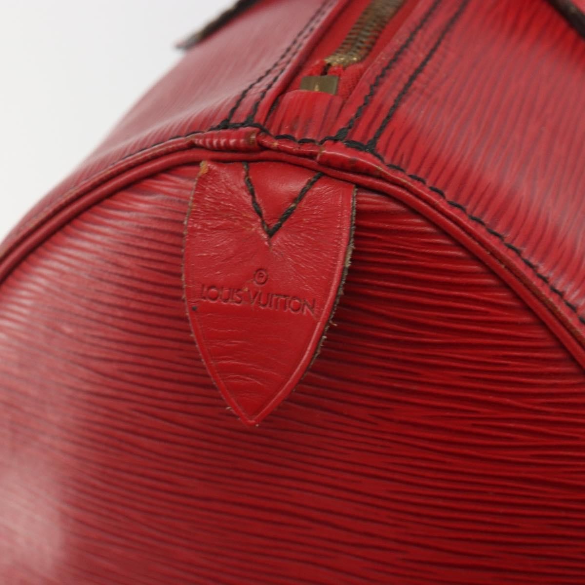 Louis Vuitton Speedy Epi, Red, Leather, Handbag