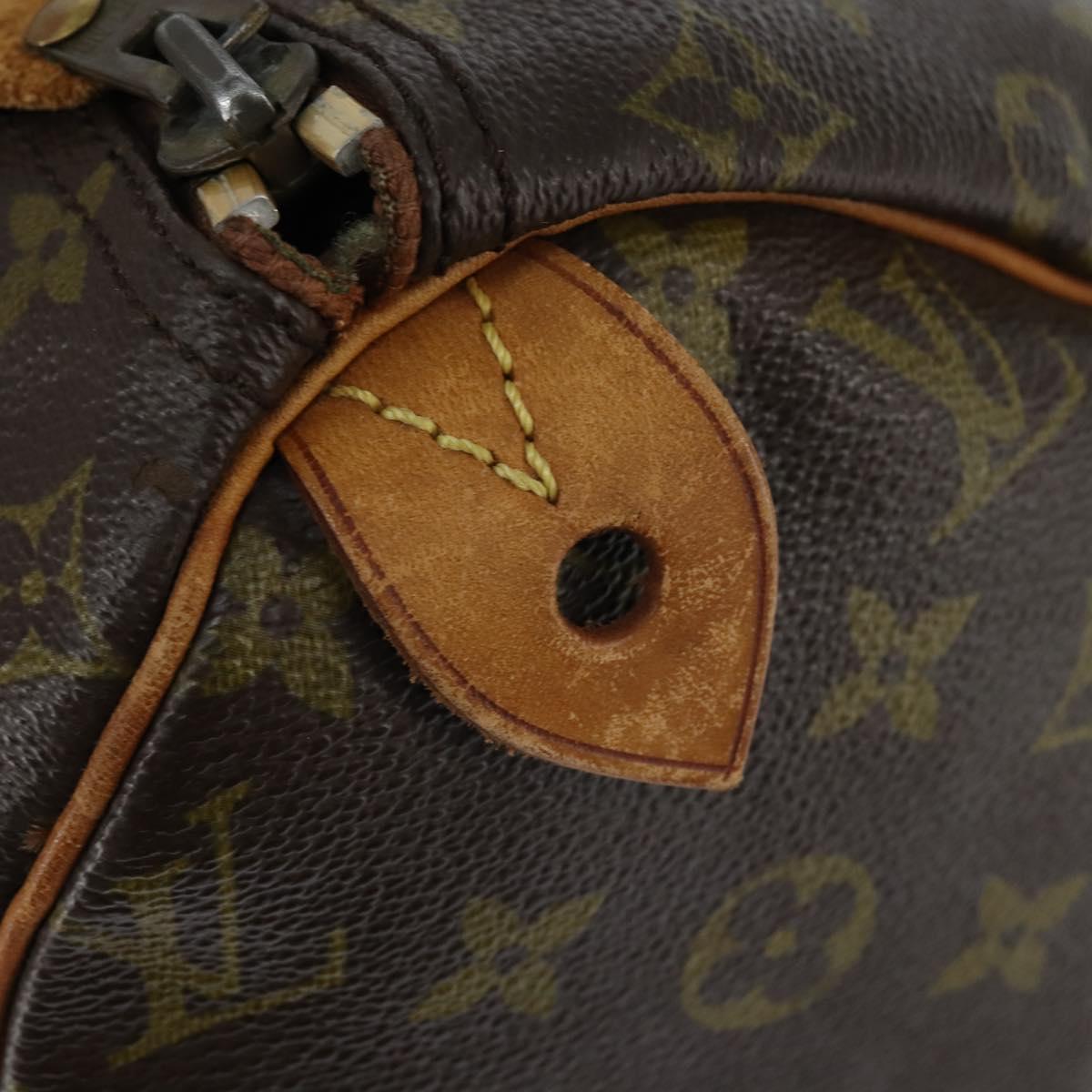 Louis Vuitton Speedy Handbag Monogram Canvas, BROWN, CANVAS, Handbag