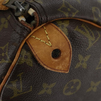 Louis Vuitton Speedy Handbag Monogram Canvas, BROWN, CANVAS, Handbag