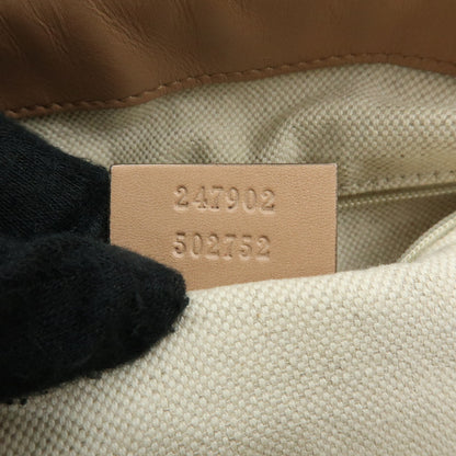 Gucci Sukey Diamante Canvas with Leather, Beige, Canvas, Tote Bag