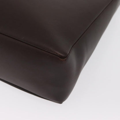 Salvatore Ferragamo Gancini Leather, Brown, Leather, Shoulder Bag