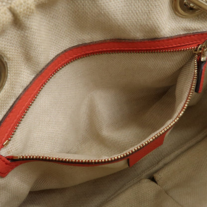 Gucci Soho Chain Zip Leather, Pink, Leather, Shoulder Bag