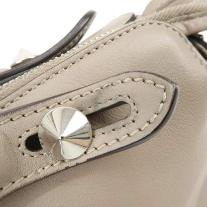 Fendi By The Way Satchel Calfskin, Beige, Leather, Handbag