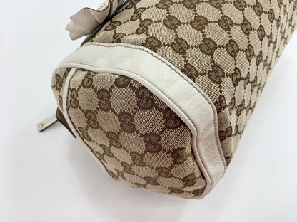 Gucci Trophy Boston GG Canvas, Beige, Canvas, Handbag