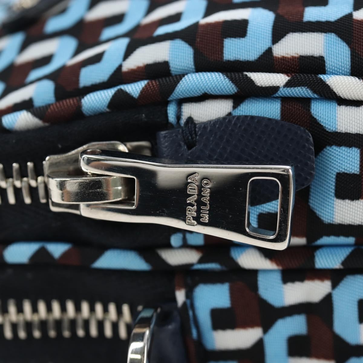 Prada Vintage Tessuto, Blue, Nylon, Shoulder Bag
