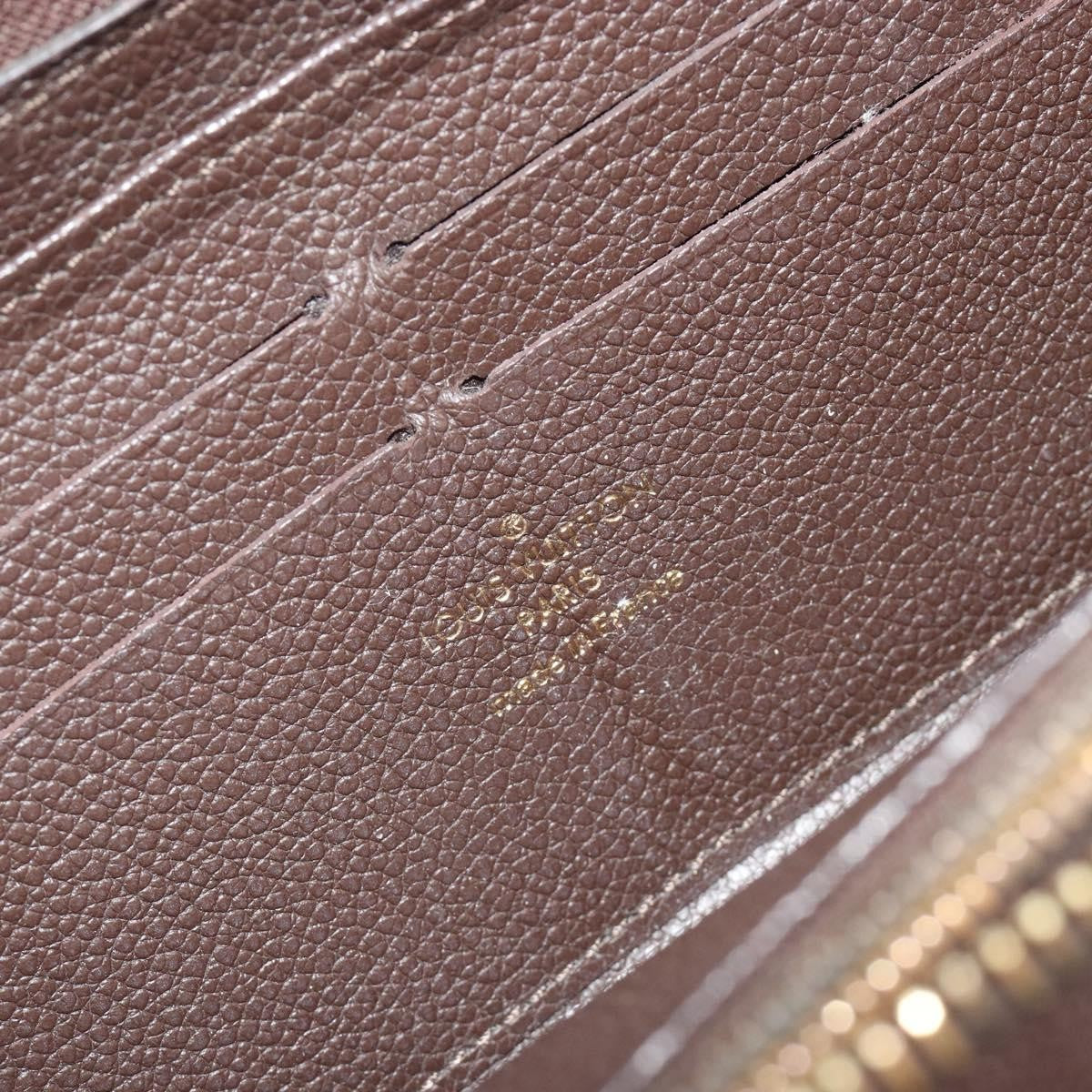 Louis Vuitton Zippy Organizer Monogram Empreinte Leather, Brown, Leather, Wallet