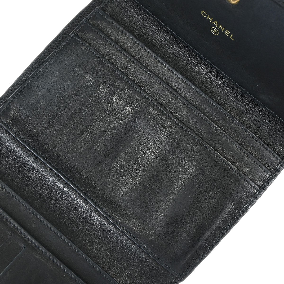 Chanel Timeless CC French Caviar, Black, Calfskin, Wallet