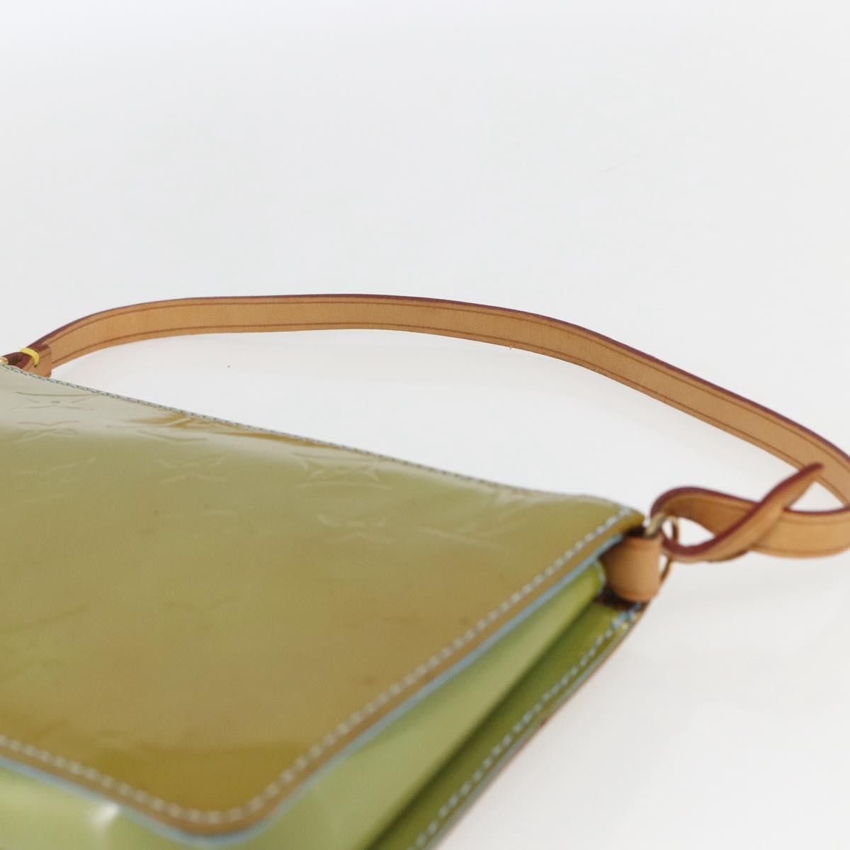 Louis Vuitton Lexington Pochette Monogram Vernis, Green, Patent Leather, Clutch