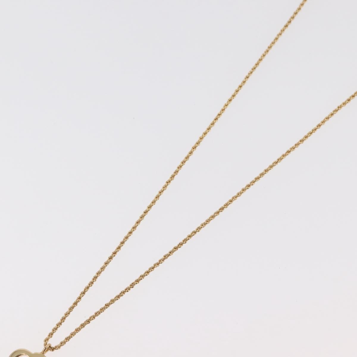Christian Dior Logo Pendant Metal, Gold, Metal, Necklace
