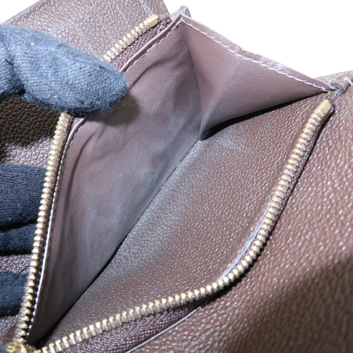 Louis Vuitton Curieuse Monogram Empreinte Leather, Brown, Leather, Wallet