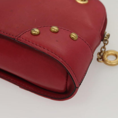 Celine Vintage Leather, Red, Leather, Shoulder Bag