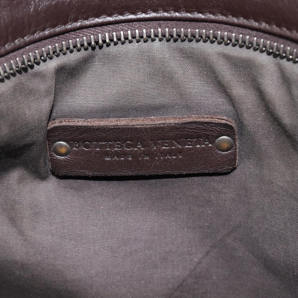 Bottega Veneta Flat Messenger Intrecciato Nappa, Black, Leather, Handbag
