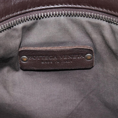 Bottega Veneta Flat Messenger Intrecciato Nappa, Black, Leather, Handbag