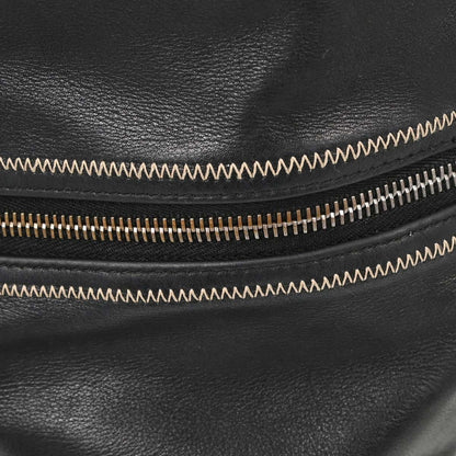 Chanel Vintage Bowler Lambskin, Black, Leather, Handbag