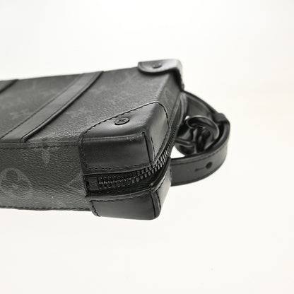 Louis Vuitton Soft Trunk Monogram Eclipse Canvas, Black, Canvas, Clutch