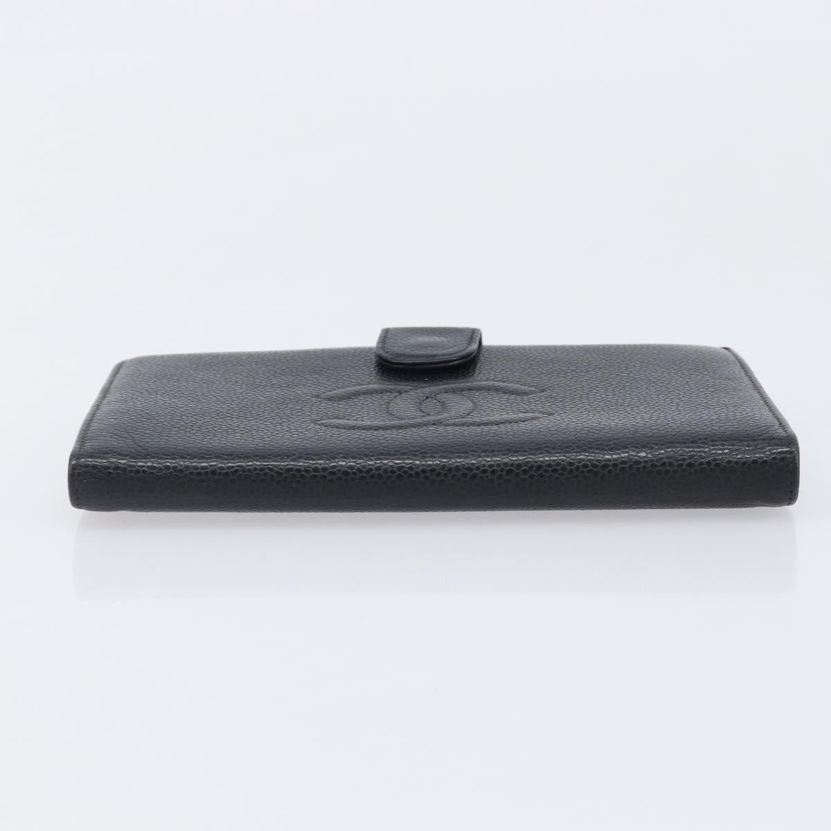 Chanel Timeless CC French Leather, Black, Calfskin, Wallet