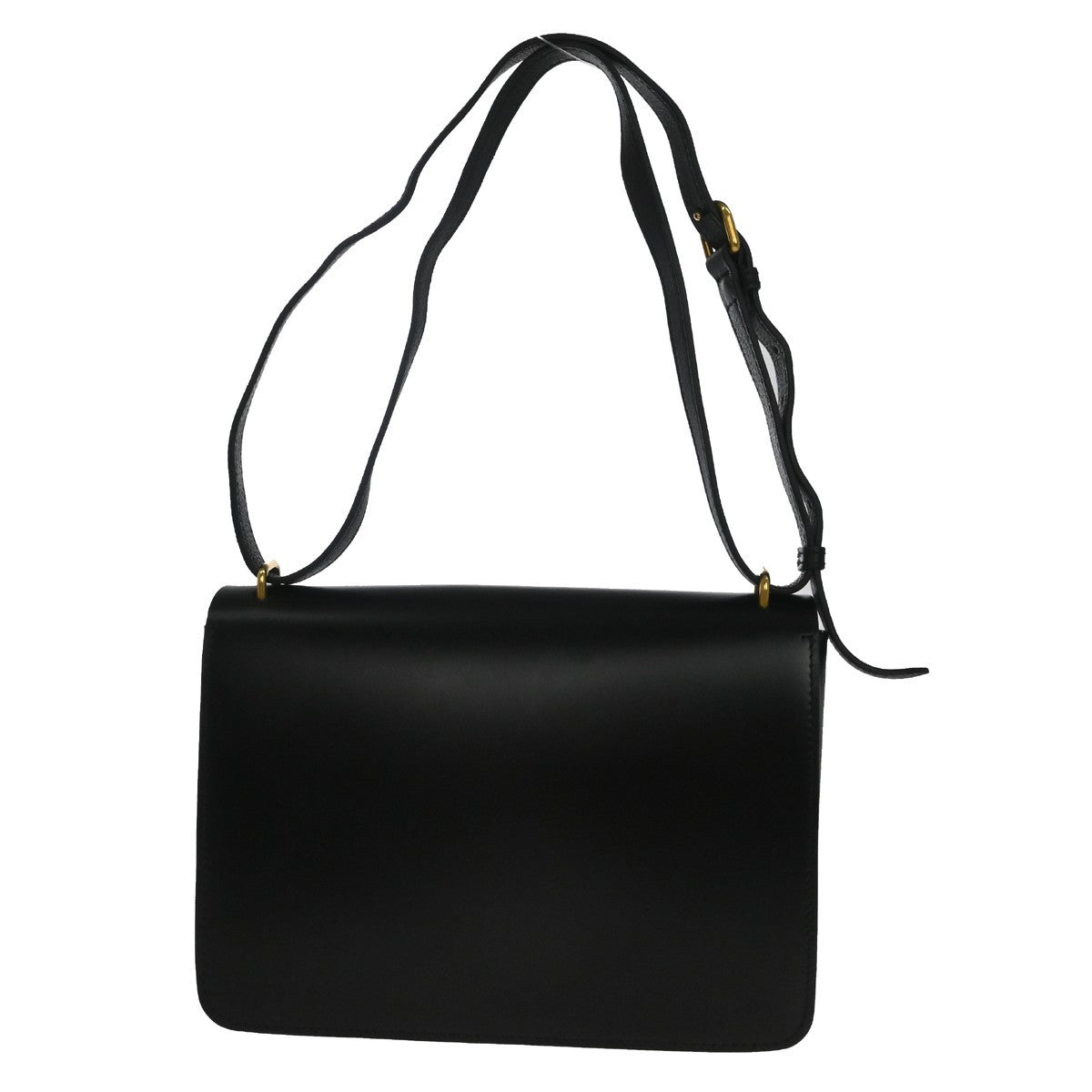 Burberry D-ring Leather, Black, Leather, Shoulder Bag