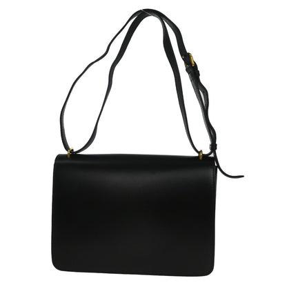 Burberry D-ring Leather, Black, Leather, Shoulder Bag