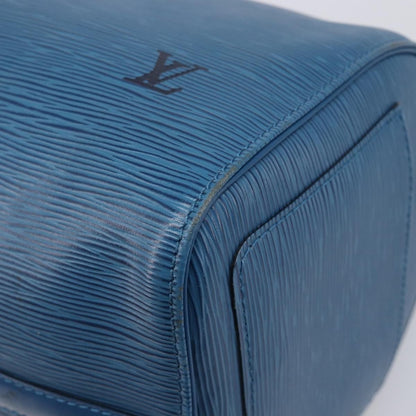 Louis Vuitton Speedy Epi Leather, Blue, Leather, Handbag