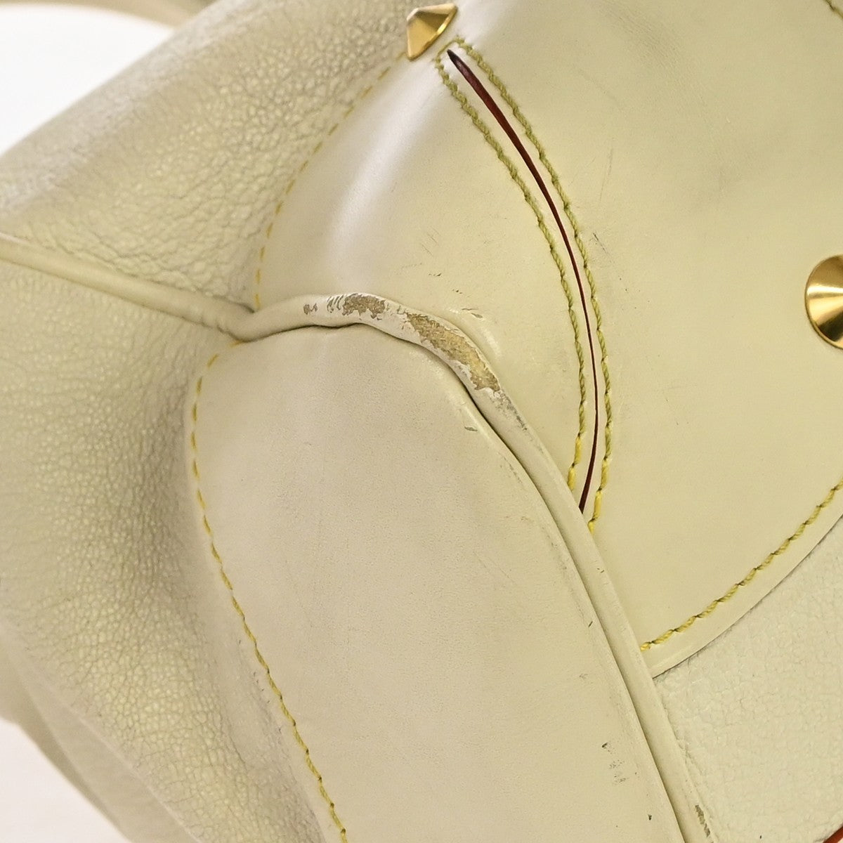 Louis Vuitton Suhali Le Majestueux Leather, White, Leather, Handbag