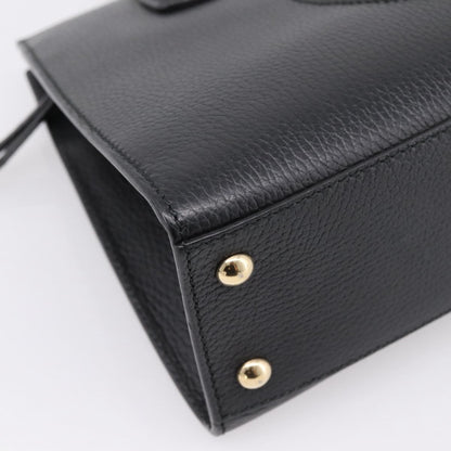 Gucci Soho Convertible Top Handle Satchel Leather, Black, Leather, Handbag