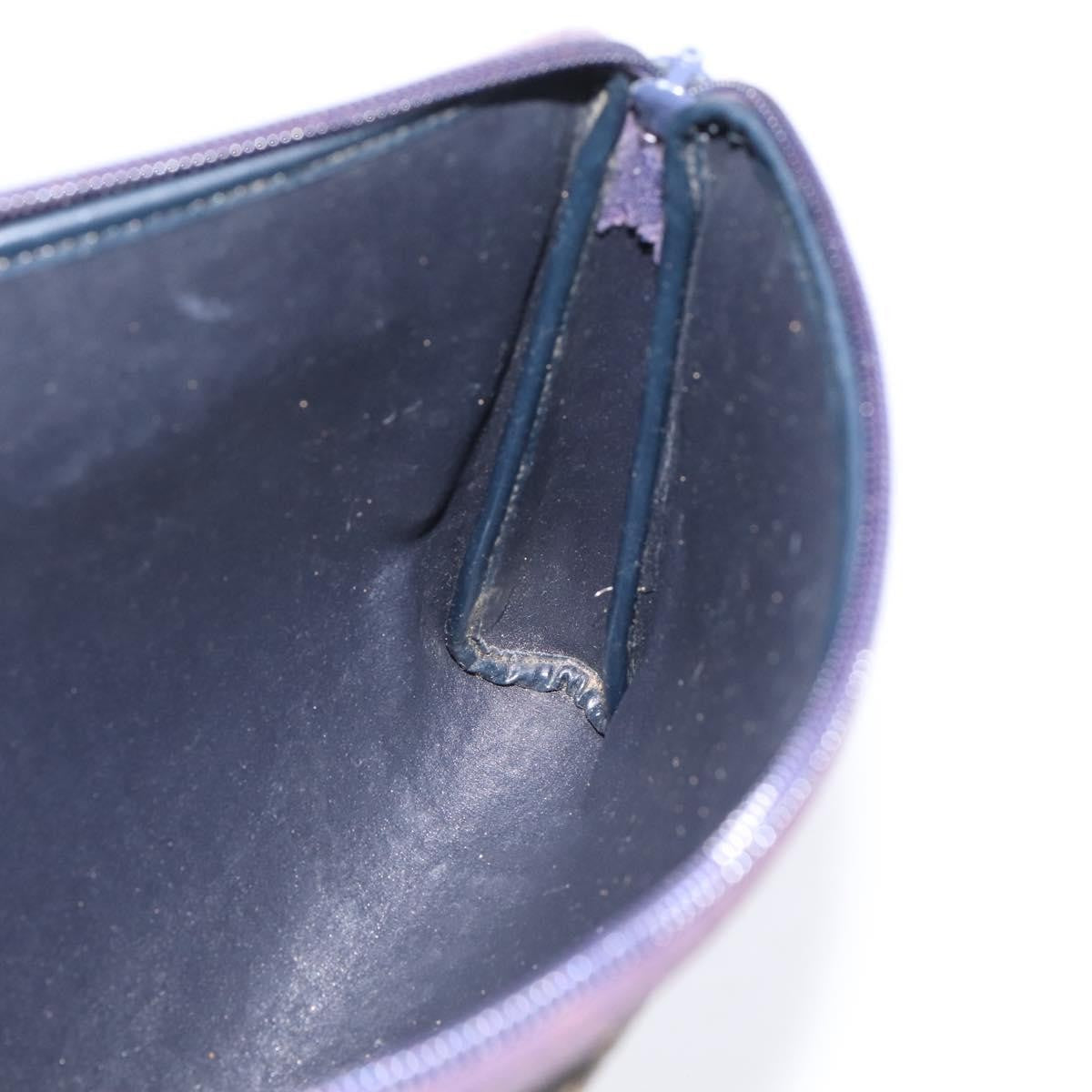 Christian Dior Wristlet Clutch Oblique Canvas, Navy, Canvas, Clutch