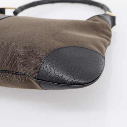 Gucci Bamboo Jackie Leather, Brown, Canvas, Handbag