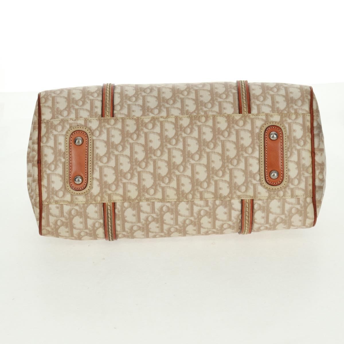 Christian Dior Vintage Trotter Romantique Boston Diorissimo Coated Canvas, Beige, Canvas, Handbag