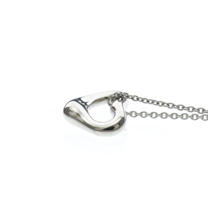 Tiffany & Co. Elsa Peretti Open Heart Pendant Platinum, Silver, Platinum, Necklace