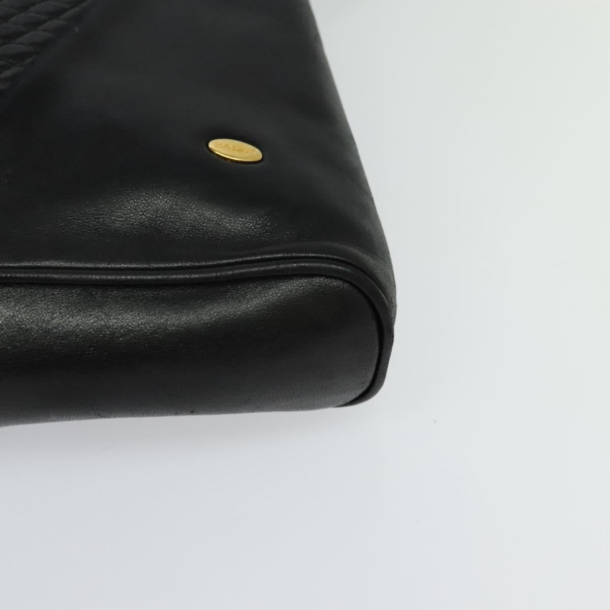 Bally Vintage Quilted leather, Black, Leather, Shoulder Bag