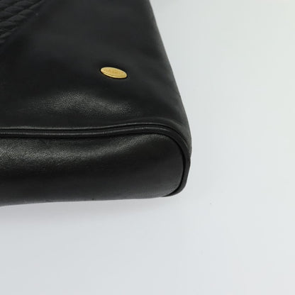 Bally Vintage Quilted leather, Black, Leather, Shoulder Bag