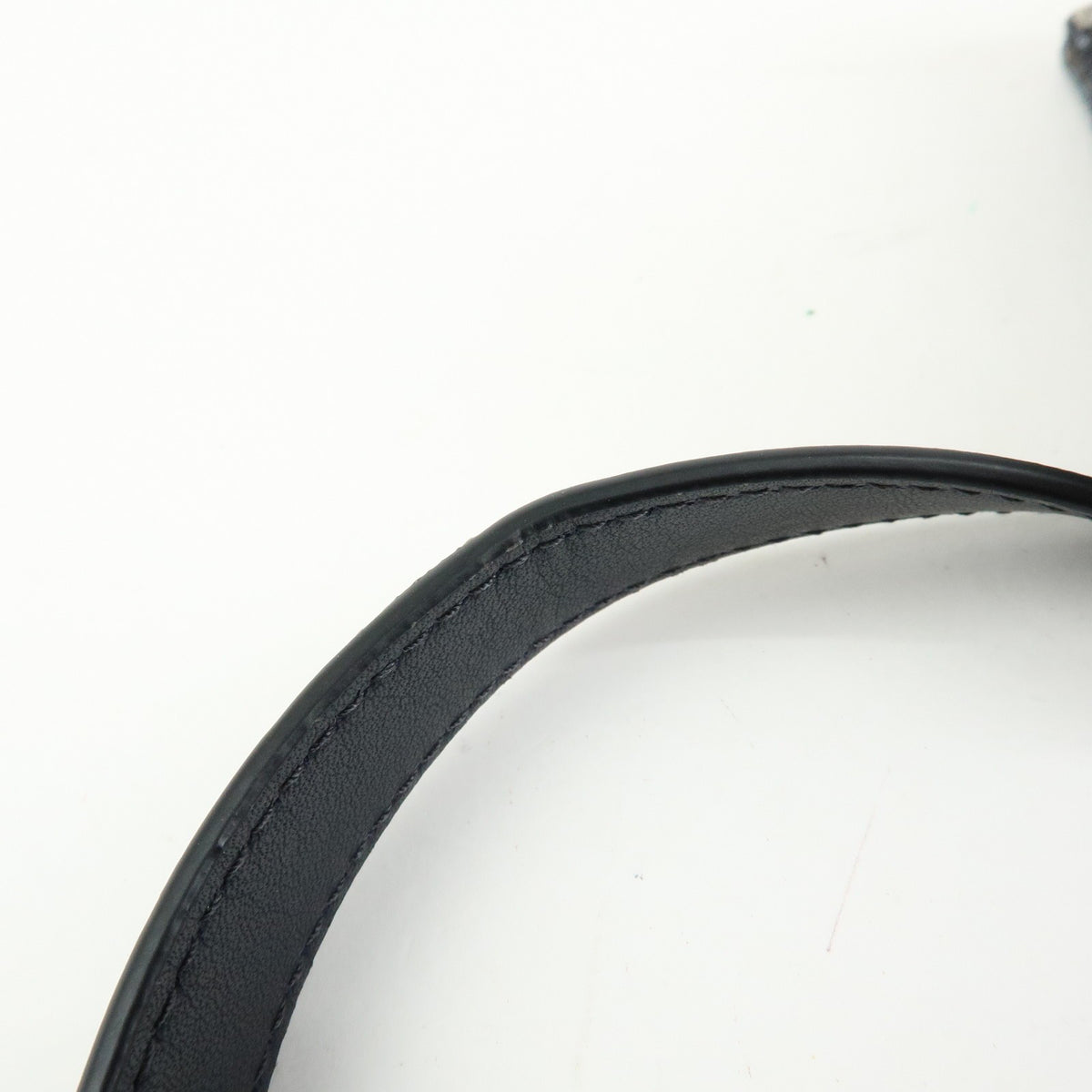 Christian Dior Saddle Belt Oblique Canvas, Navy, Canvas, Handbag