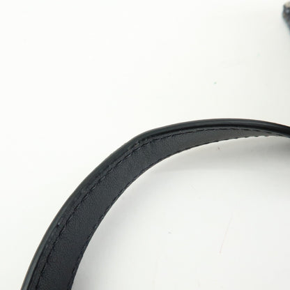 Christian Dior Saddle Belt Oblique Canvas, Navy, Canvas, Handbag