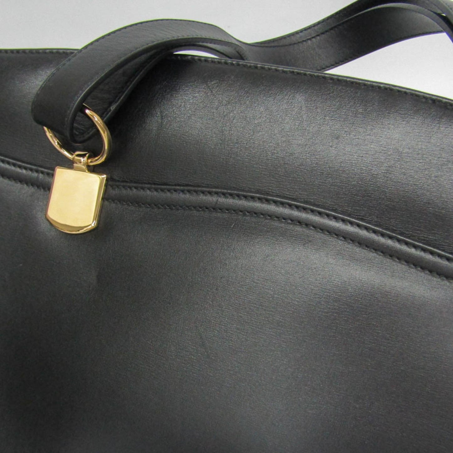 Gucci Arli Top Handle Leather, Black, Leather, Handbag
