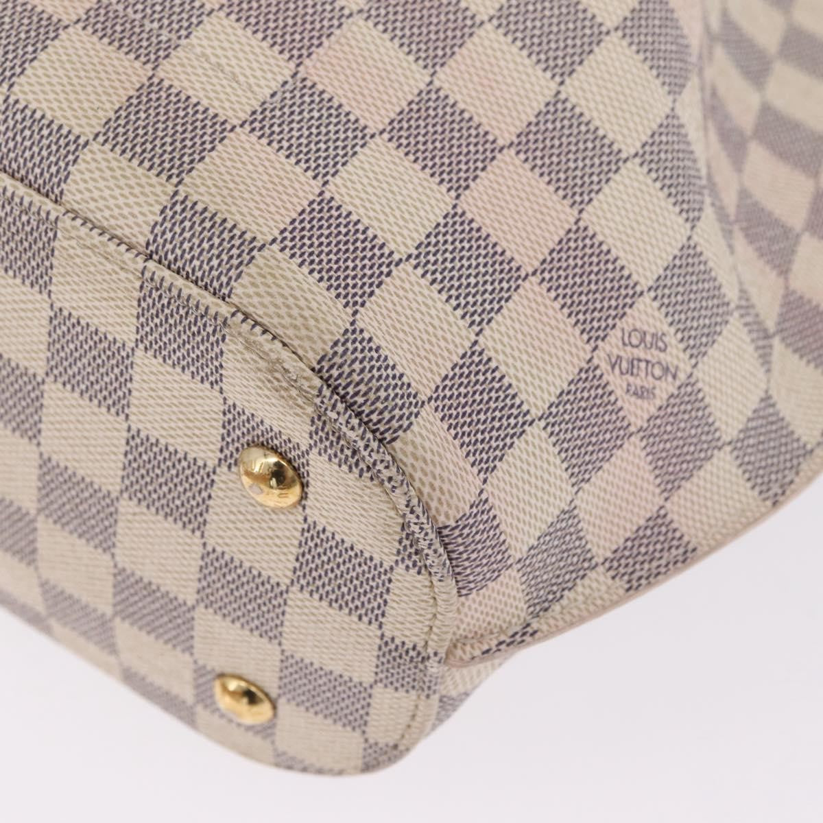 Louis Vuitton Girolata Damier, White, Canvas, Handbag