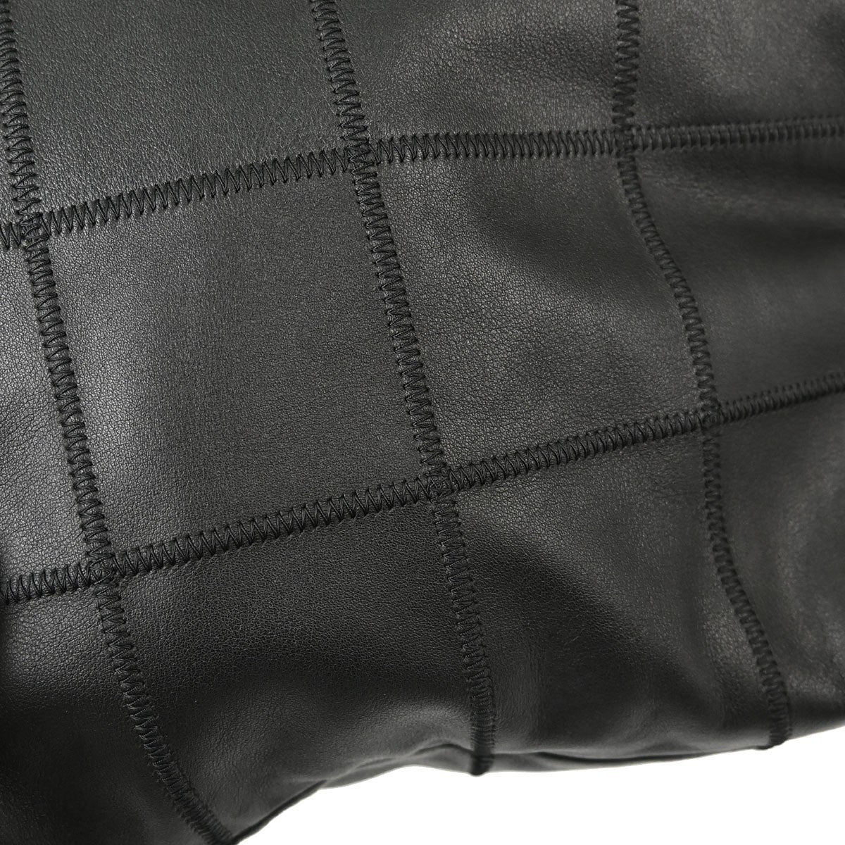 Chanel Square Stitch Tassel Hobo Quilted Leather, Black, Leather, Shoulder Bag