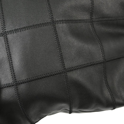 Chanel Square Stitch Tassel Hobo Quilted Leather, Black, Leather, Shoulder Bag