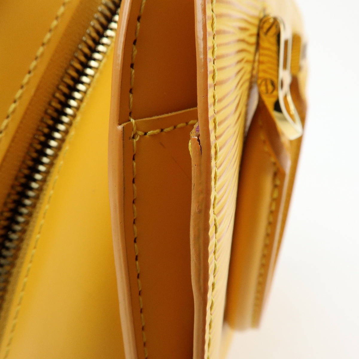 Louis Vuitton Pont Neuf Epi Leather, Yellow, Leather, Handbag