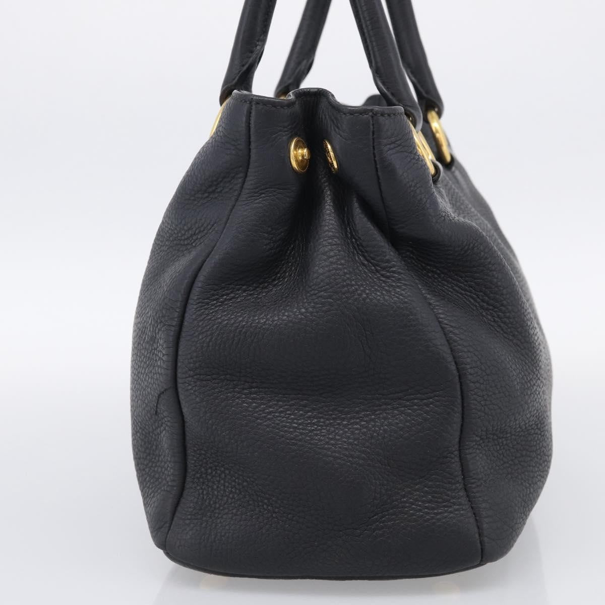 Prada Vintage Leather, Black, Leather, Handbag