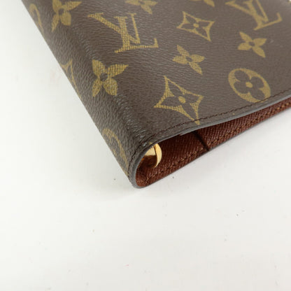 Louis Vuitton Ring Agenda Cover Monogram Canvas, Brown, Canvas, Briefcase