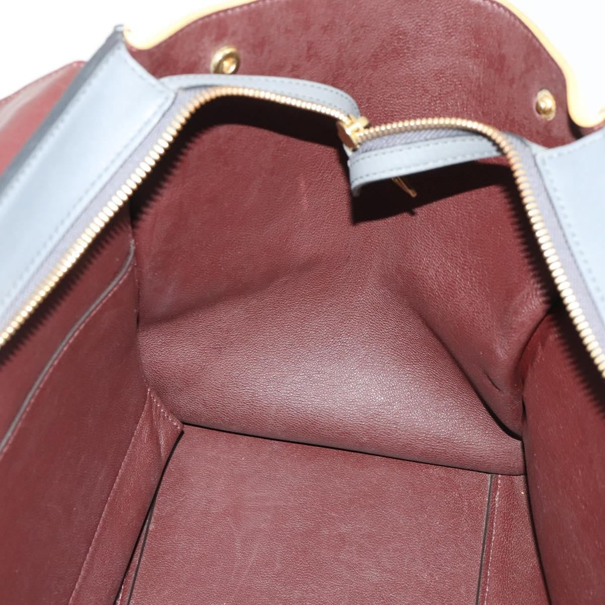 Celine Tricolor Trapeze Leather, Multicolour, Leather, Handbag