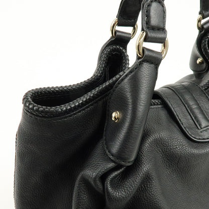 Gucci Marrakech Leather, Black, Leather, Tote Bag
