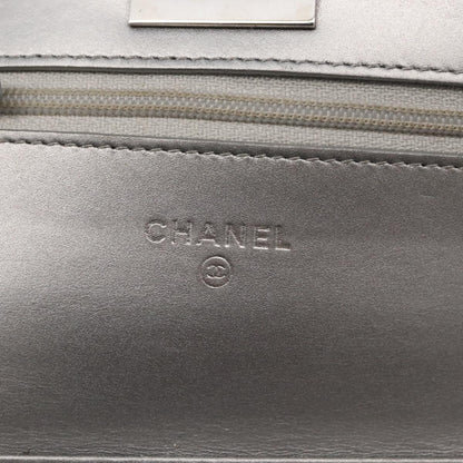 Chanel Reissue 2.55 Wallet on Chain Quilted Lambskin, Silver, Leather, Crossbody Bag