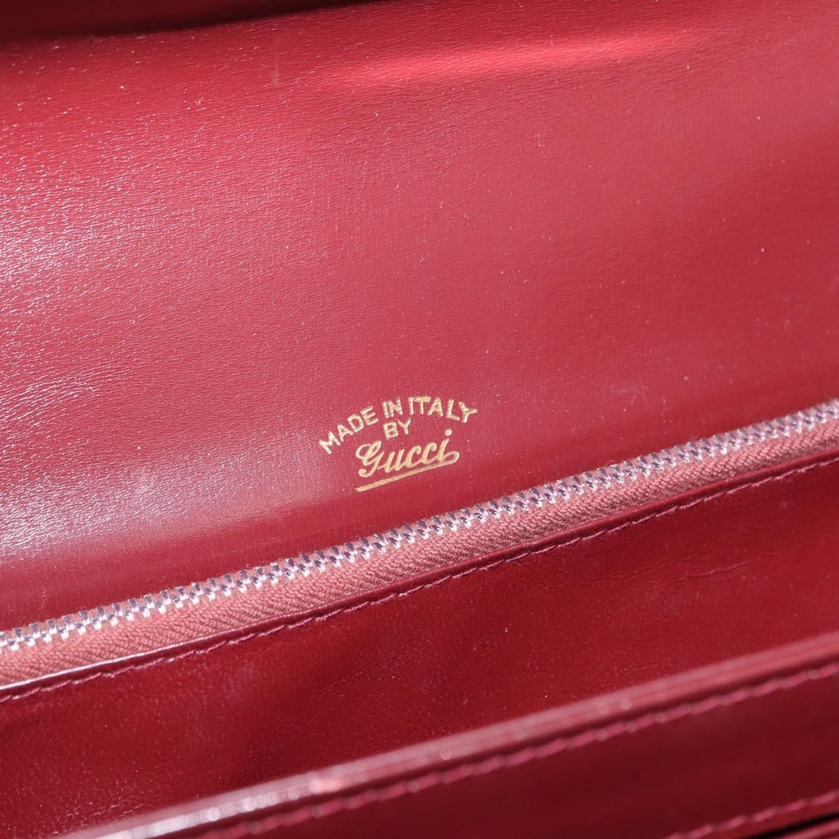 Gucci Vintage Leather, Burgundy, Leather, Handbag