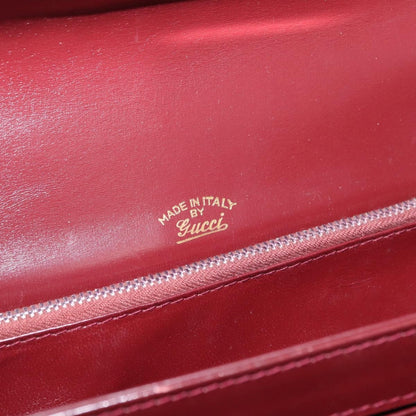 Gucci Vintage Leather, Burgundy, Leather, Handbag