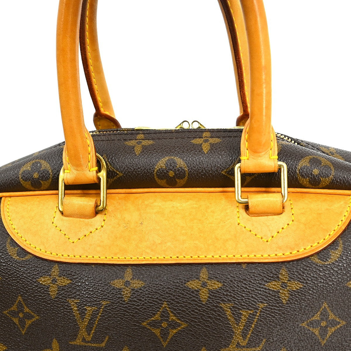 Louis Vuitton Deauville Monogram Canvas, Brown, Canvas, Handbag