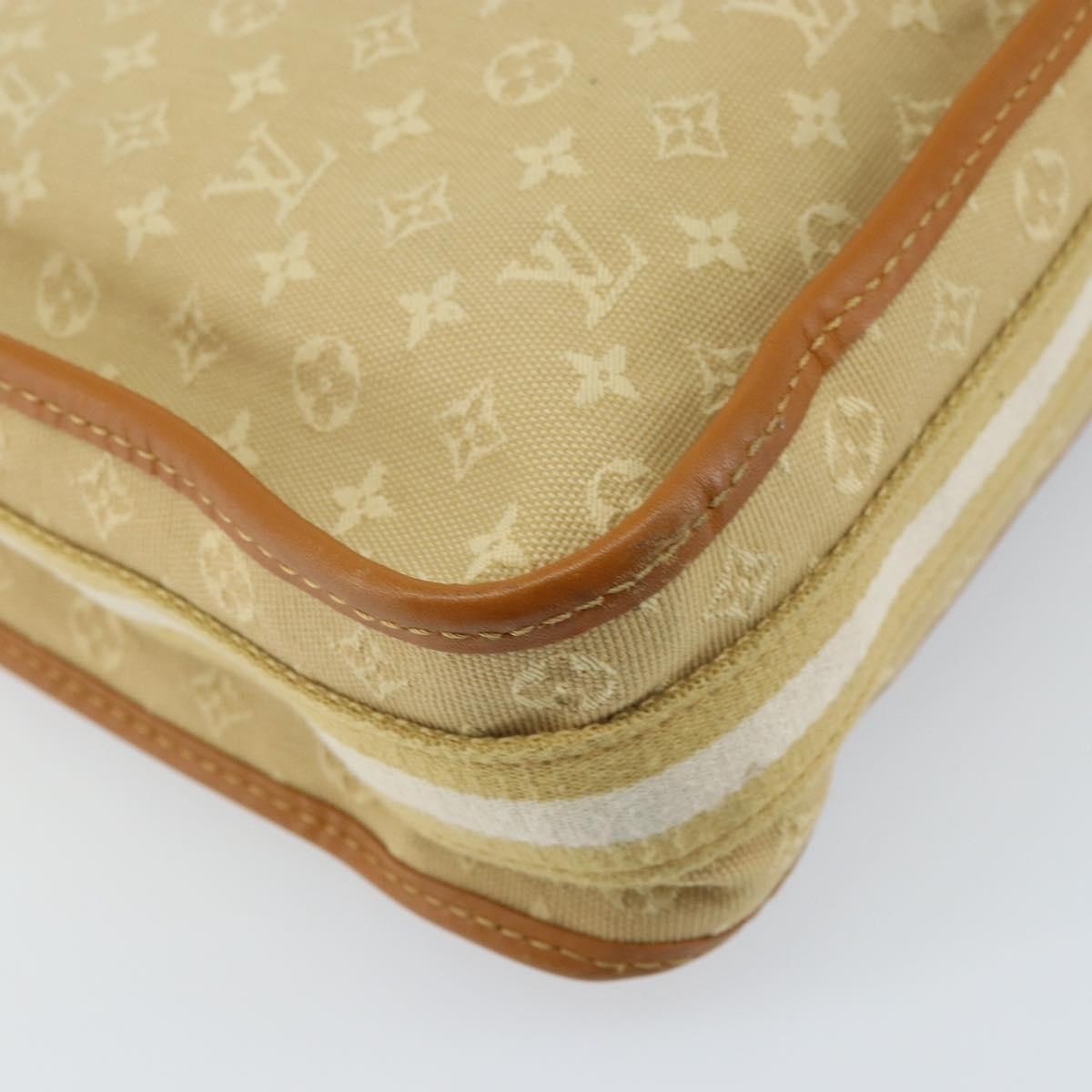 Louis Vuitton Mary Kate Messenger Mini Lin, Beige, Canvas, Shoulder Bag