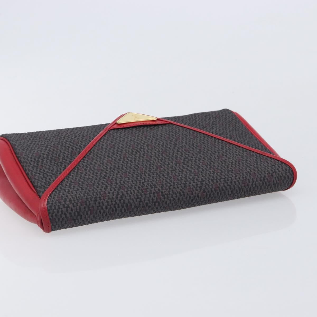 Saint Laurent Vintage Clutch Canvas, Gray, Canvas, Clutch